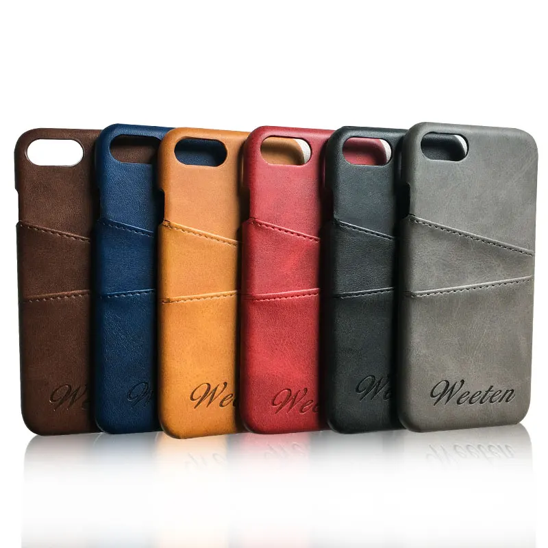 

Slim Leather Case For iPhone XS MAX XR Luxury PU Back Cover Protective Card Holder For iPhone Xs X 8 7 6S 6 Plus Case + 1x film