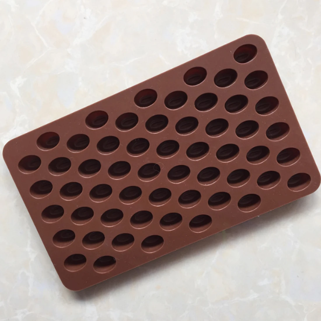 

Wholesale High Quality Silicone 55 Cavity Mini Coffee Beans Chocolate Sugar Candy Mold Mould Cake Decor