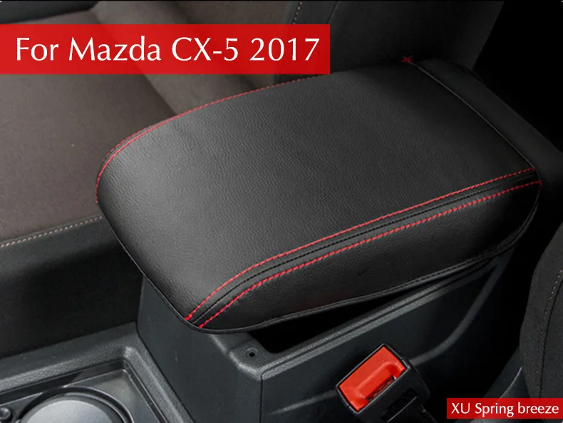 

For Mazda CX-5 CX5 2017 2018 KF 2nd Gen Armrest Console Pad Cover Cushion Support Box Armrest Top Mat Liner Car Stickers