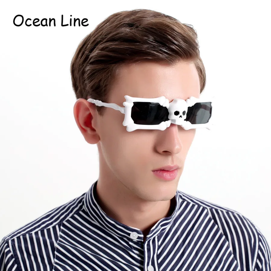 Funny Skull Skeleton Costume Glasses Party Mask Novelty Sunglasses