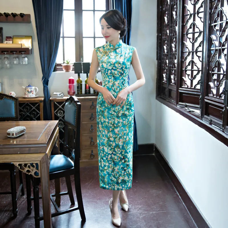 Buy New Arrival Long Slim Women Cheongsam Dress