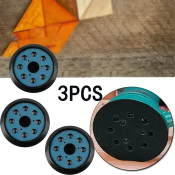 

3pcs 5" 8 Hole Sanding Pad Fit for Makita BO5021K Sander BO5010 Sander BO5021 Series Set Woodworking JIGONG 15 * 15 * 6cm