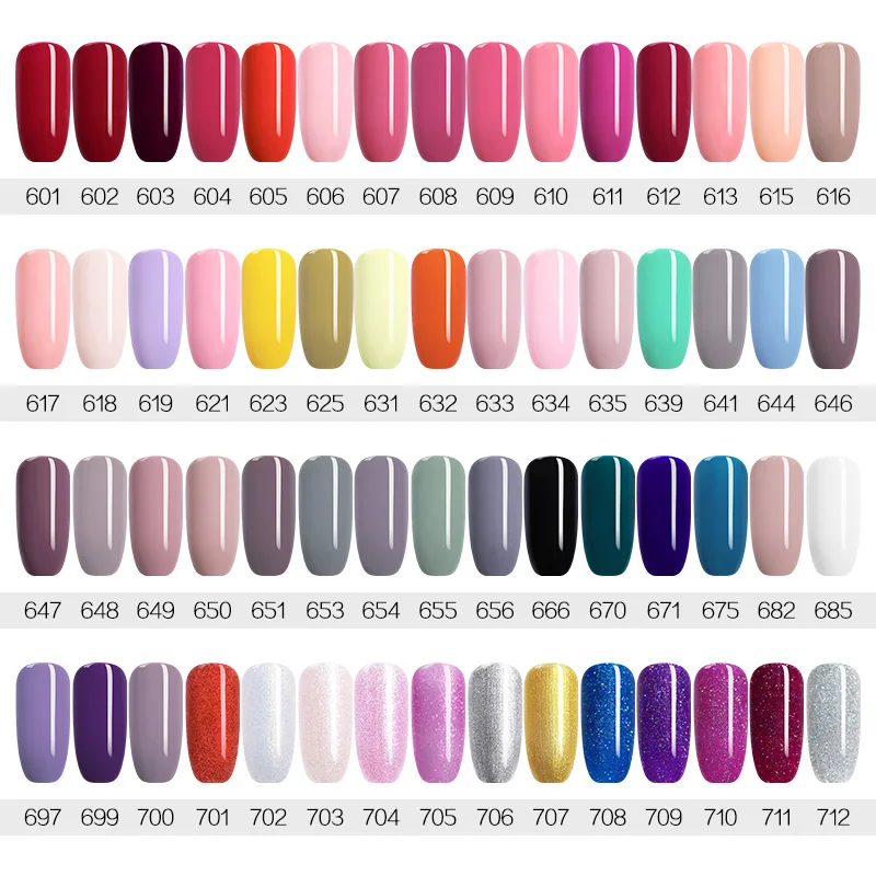 Murah UR Gula Uv Gel Nail Polish Lampu LED Gel Lacquer Gel Polandia Murni Warna Semi Permanen Gel Varnish Nail Art primer Base Top Coat