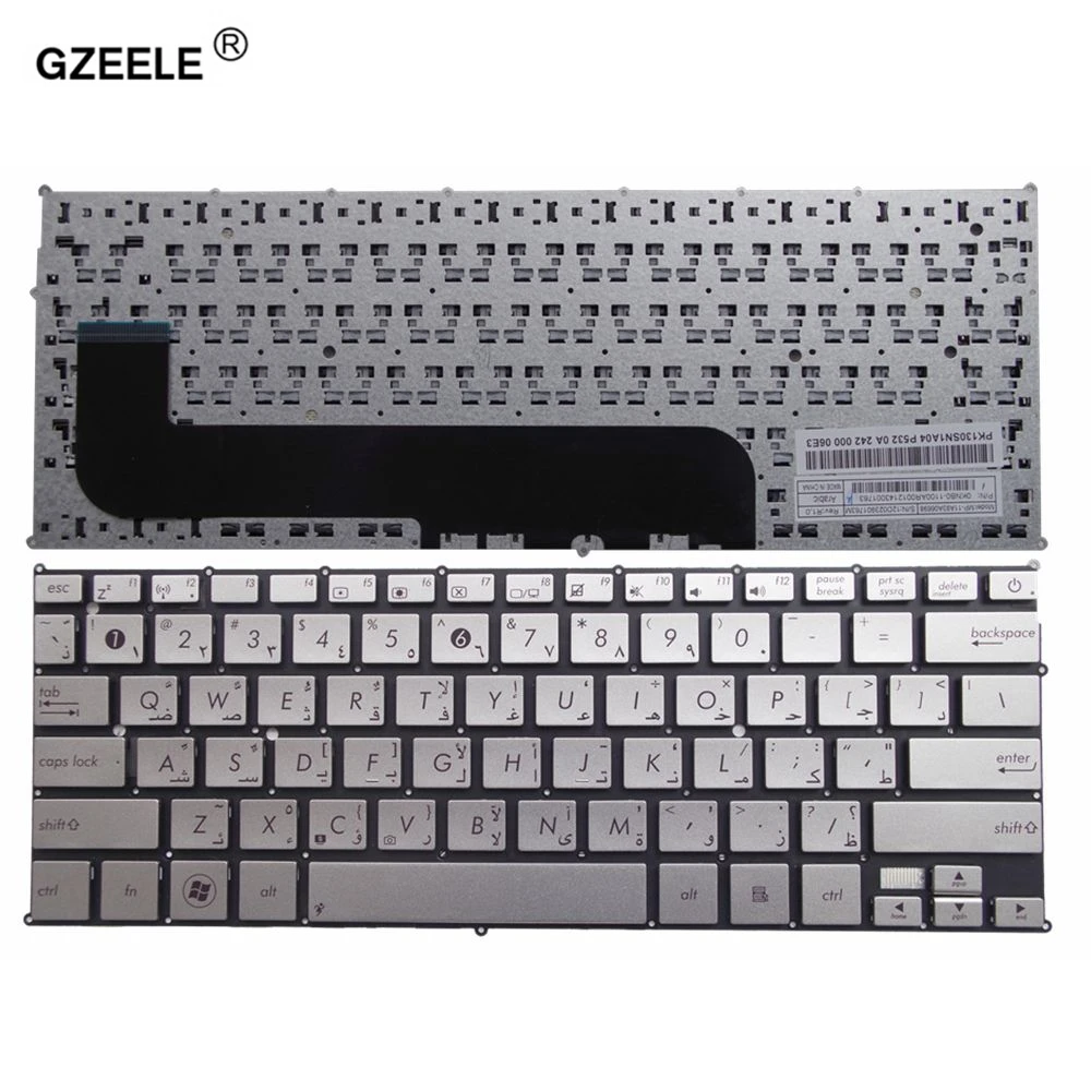 GZEELE арабская клавиатура для ноутбука Asus Zenbook UX21E без рамки | Компьютеры и офис