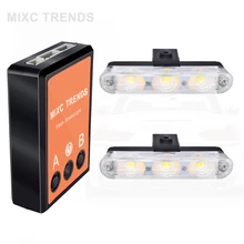 2X3 Stroboscope Led Ambulance Police light 12V Warning Strobe lights Auto Flashing LED DRL Firemen Emergency Car Day Lights 