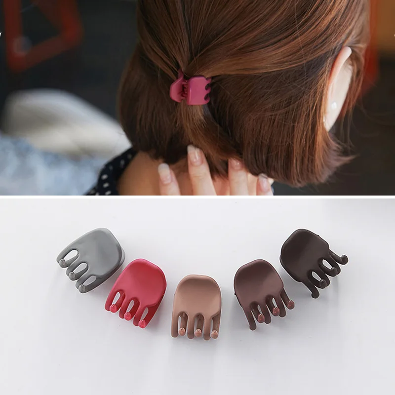 

5 pcs/sets Fashion Women crab Hair claw clip Girls Black Plastic Mini Hairpin Claws Hair Clip Clamp For Women Gifts Accessories