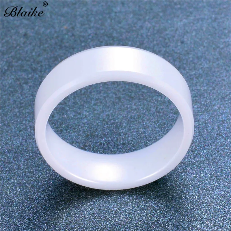 Blaike черные/белые/желтые/розовые/Серебристые керамические кольца для мужчин свадебное кольцо для женщин кольцо Хэллоуин украшения в подарок на год