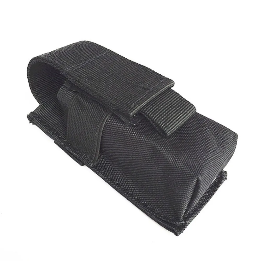 

5Color Outdoor Flashlight Bag Men Wear-resisting Nylon Case Tactical Pouch Small Waist Hunting Bag for Torch 120x45mm