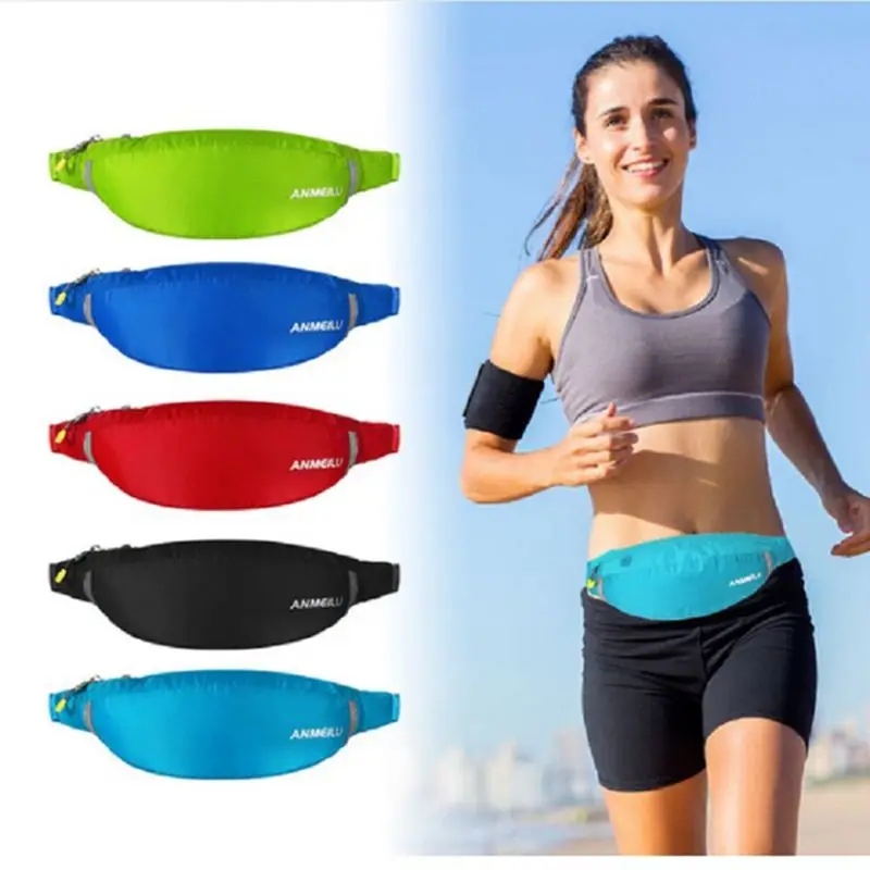 Anmeilu Outdoor Running Bag Men Women Sports Waist Bag Phone Holder