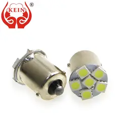 KEIN 8 шт. 1156 светодио дный p21w BA15S 6smd 5050 светодио дный авто 1156 лампа фонаря заднего хода сзади DRL Хвост лампы дневного источник света 12 В белый