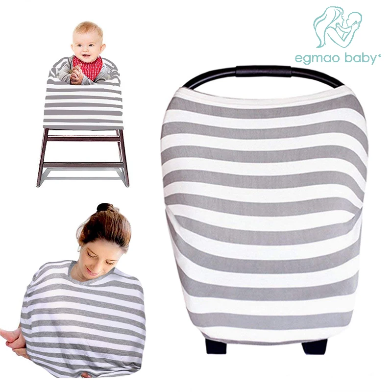 

Multi-Purpose Car Seat Cover Infant Lightweight and Breathable Safe Baby Nursing Cover Stretchy Breastfeeding Cover Scarf