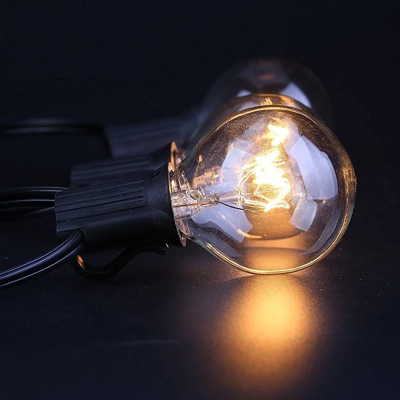 10pcs/Lot G40 Warm White Incandescent Replacement Clear Glass Bulbs E12