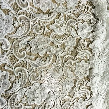 

Free Shipping width125cm Water soluble lace fabrics diy three-dimensional embroidery Milk silk fabric