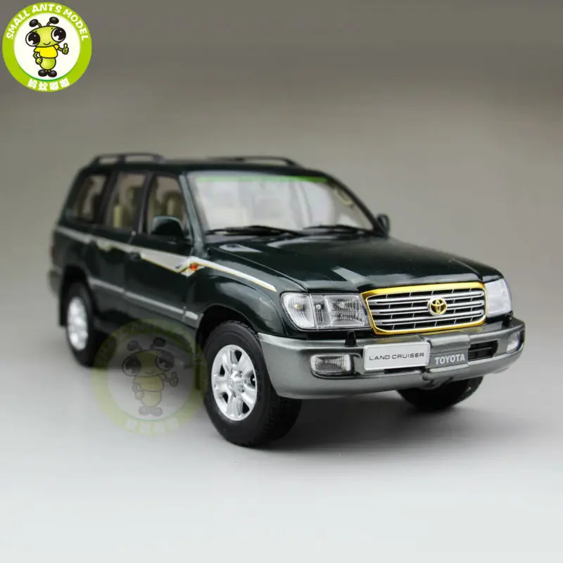 1/18 Land Cruiser LC100 литая под давлением модель автомобиля SUV Игрушки для мальчиков девочек Подарки Зеленый