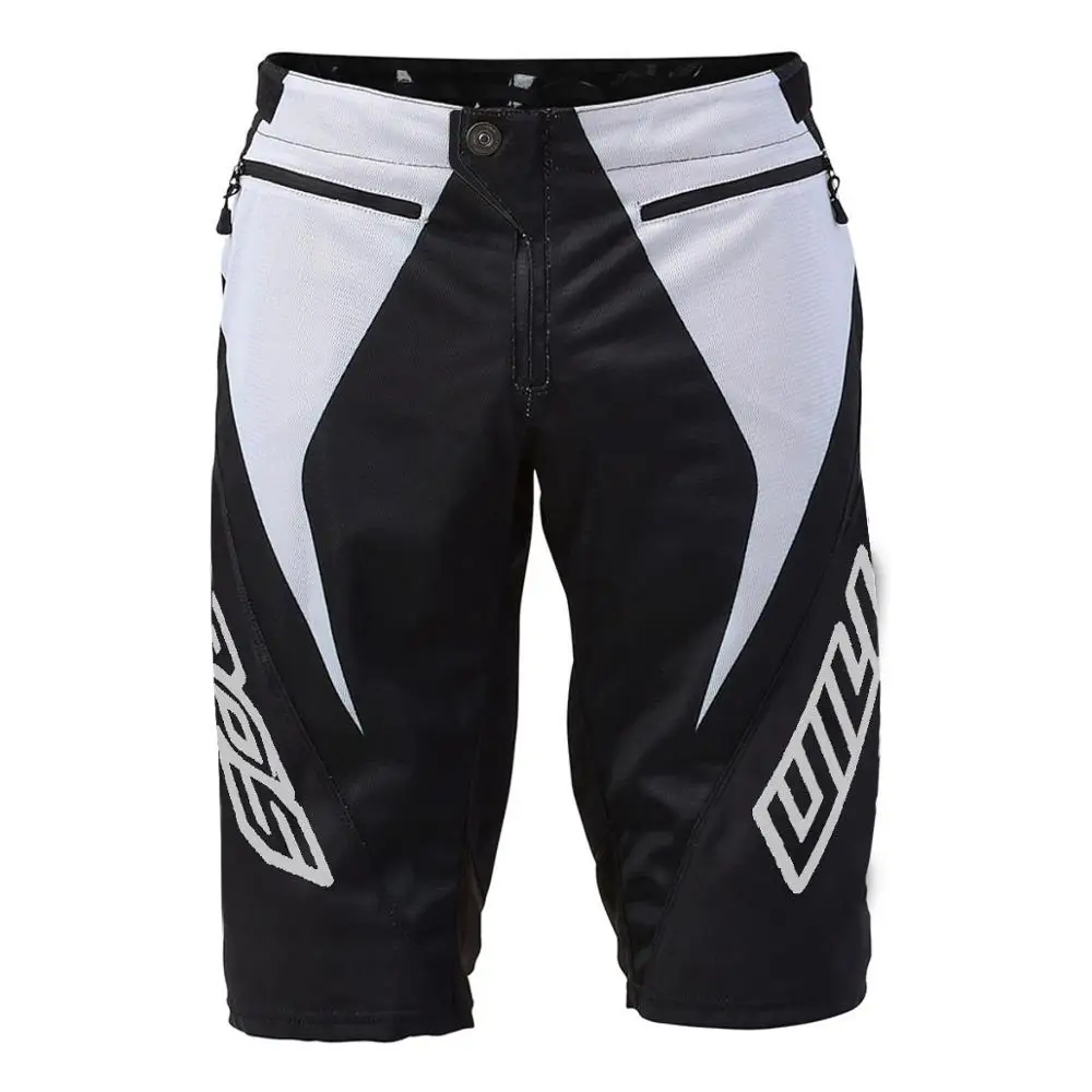 

2019 WillBros Black White Sprint Adult Motorcycle Shorts MTB BMX DH Racing Downhill Gear