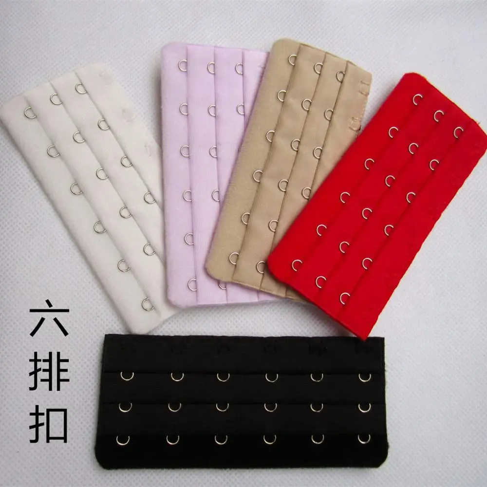 

3 Rows 6 Hooks Women Adjustable Bra Extender Strap Extension Buckle Bra Strap Adapter Converter Intimates Accessories 2pcs