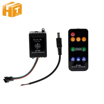 

SP106E 9 keys LED Music Controller DC5V-12V WS2811 /WS2812B /6812 /1903/6803 Magic LED tape digital colorful music controller