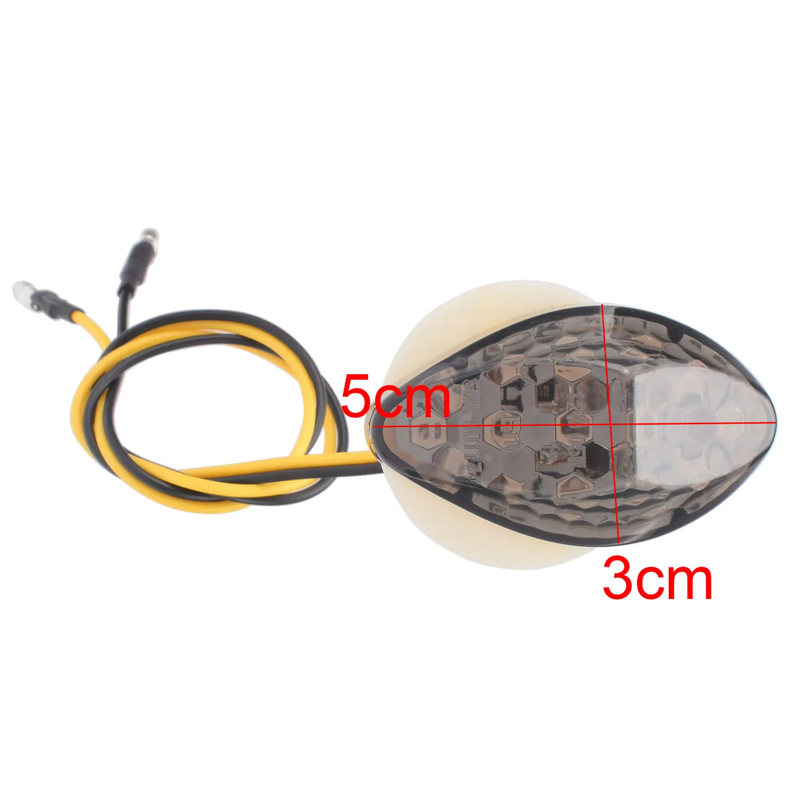1pair Motorcycle Flush Mount LED Turn Signals Indicator Blinker Light Amber Flasher for Honda CBR 600 F4 F4i CBR600RR CBR1000RR