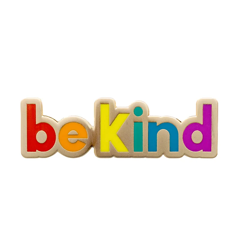 Эмалированная булавка Be kind