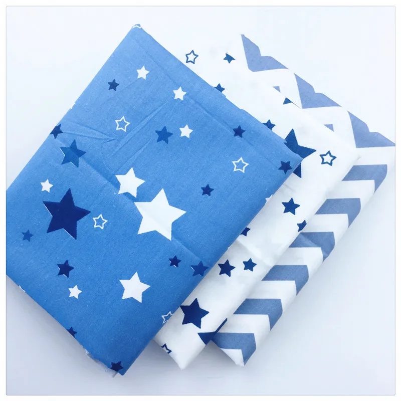 

Diy Patchwork Tecido Twill Cotton Fabric Fat Quarter Tissue Sewing Baby Crafts Textile Stars Wave Design Art Work Syunss