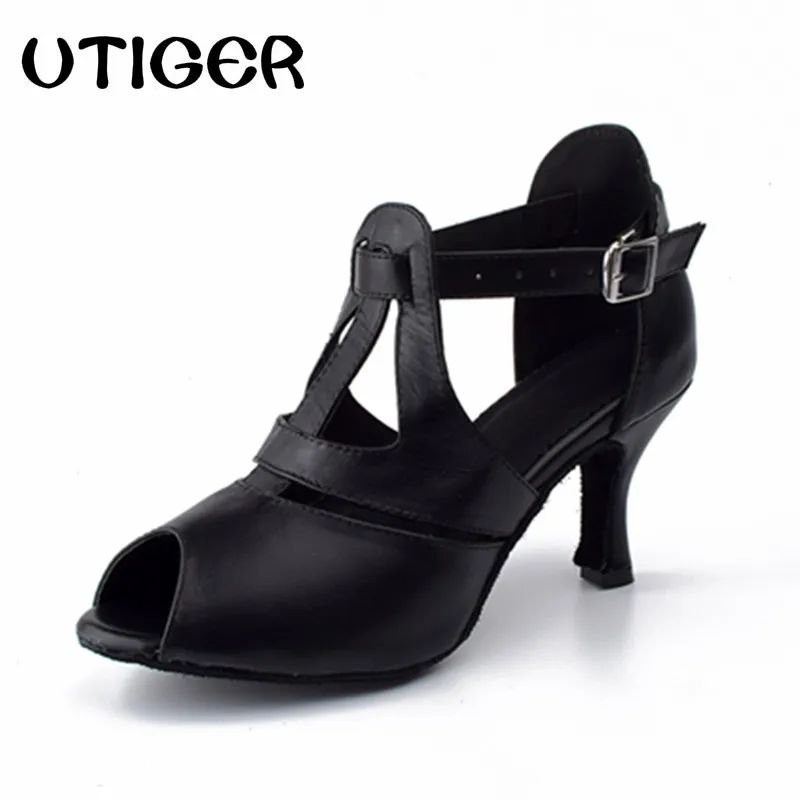 leather salsa shoes