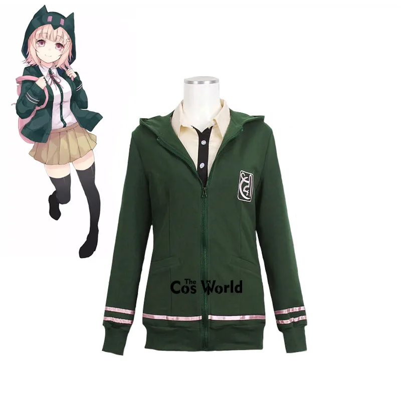 

Danganronpa Nanami ChiaKi Hoodie Coat Jacket Shirt Dress Uniform Outfit Anime Cosplay Costumes