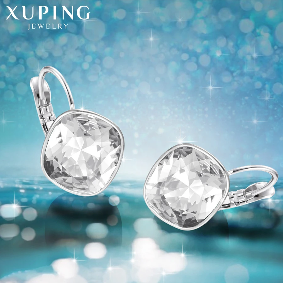 Xuping Роскошные серьги-кольца ювелирные изделия Кристаллы от Swarovski вечерние подарки темперамент для женщин девочек M73 \ M74 M75-20353