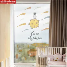 Астронавт узор Электростатическая пленка «замороженное стекло» гостиная спальня ванная комната для детей детский сад раздвижные двери непрозрачная пленка