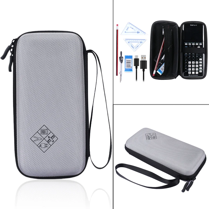 Pu الصلب تحمل السفر التخزين حالة ل تكساس TI-84 زائد ce الرسومات حاسبة ، 83 ، 85 ، 89 ، 82 ، زائد/ce. + أكثر.