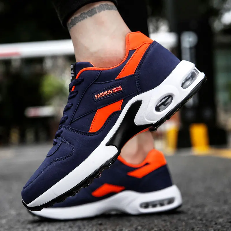 

2019 Sneakers Men Shoes Tennis Shoes Comfortable Lace-up Casual Shoes Man Mixed Color Sneakers Male Trainers Low Heels Footwear