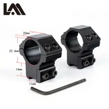 Lambul охотничьи Тактические аксессуары 25,4 мм " 2 шт. средний профиль пневматические кольца с стоп-штифтом 11 мм ласточкин хвост винтовка прицел крепление кольца