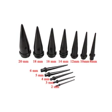 1 пара = 2 шт. 1,6-20 мм акриловые шнурки для ушей, растягивающиеся конусные пирсинг для женщин и мужчин, ювелирные изделия для тела в стиле панк, Лидер продаж