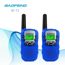 2 шт. Baofeng BF-T3 рация лучший подарок для детей радио мини портативный T3 беспроводной двухстороннее радио детская игрушка Woki Toki