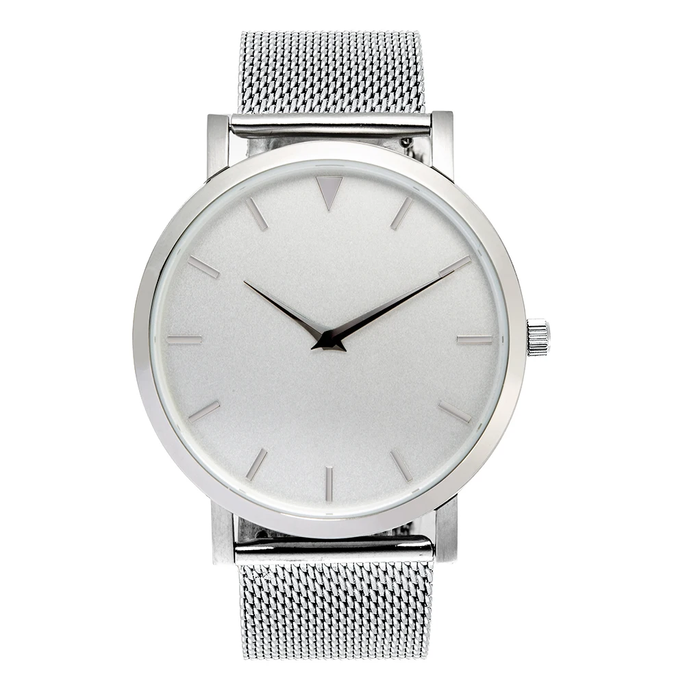 

Full Steel Mesh Watches 3D Index Bars. Steel Casing Watches 316L. Waterproof Wrist Watch