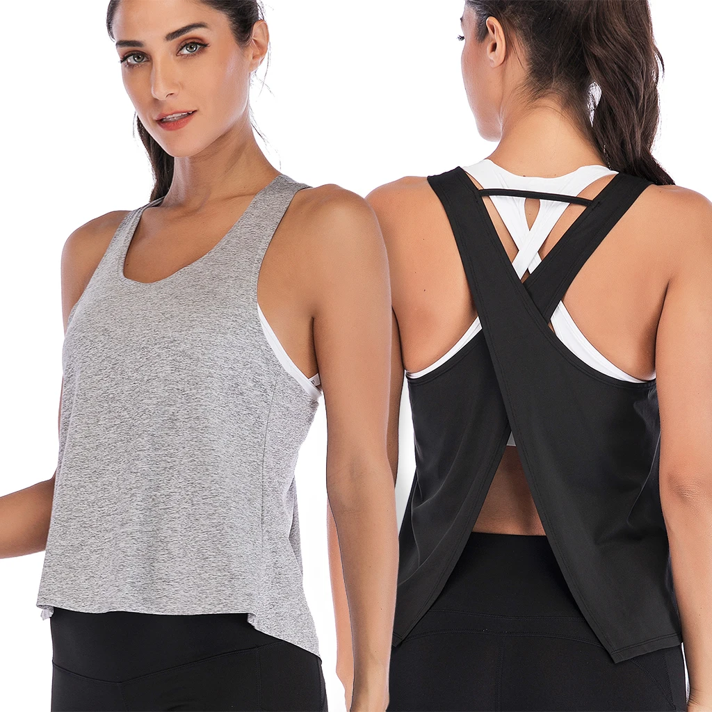 Clothing, Shoes & Accessories Ladies Exercise Singlet Tank Top Cami ...