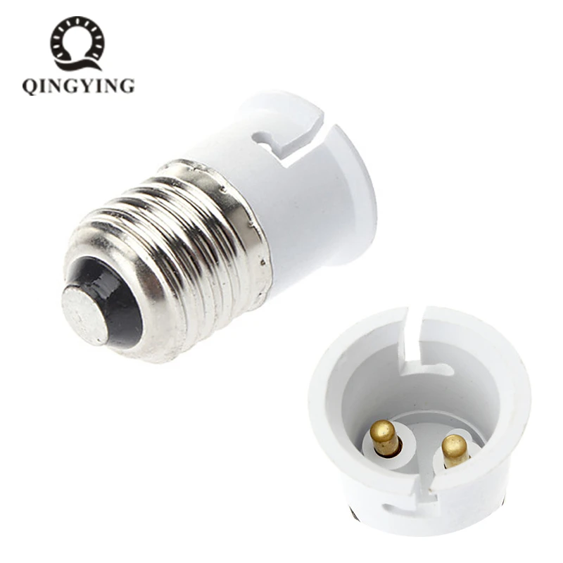 

2pcs E27 to B22 Lamp Holder Converter E27-B22 Led Lamp Bulb Base Conversion Socket Light Adapter Light Base Holder