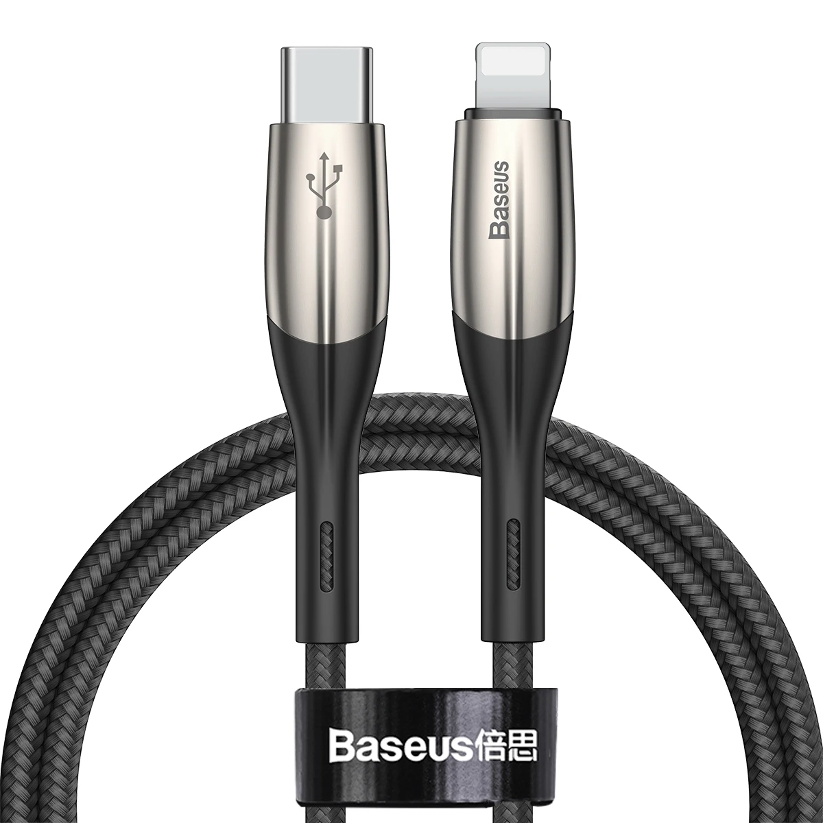 Baseus usb type-C-USB кабель для iPhone 11 Pro Max 18 Вт PD быстрое зарядное устройство type-c USB C кабель для iPhone X XS 8 шнур для передачи данных - Цвет: Black