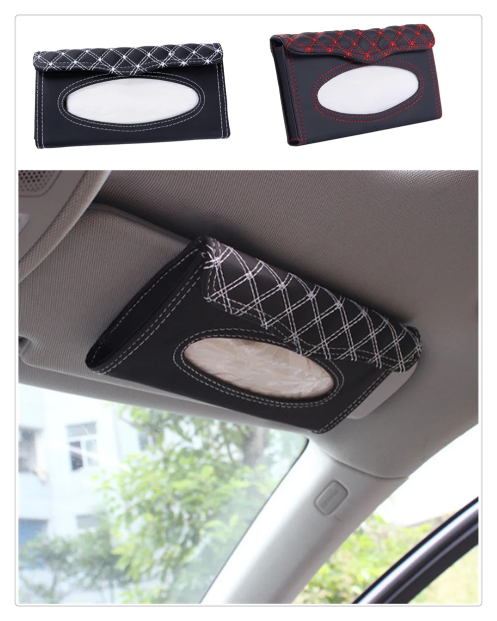 

Car accessories sun visor tissue box supplies clipboard paper towel rack for Fiat 500X Argo 500L 124 Tipo Qubo Panda Mobi