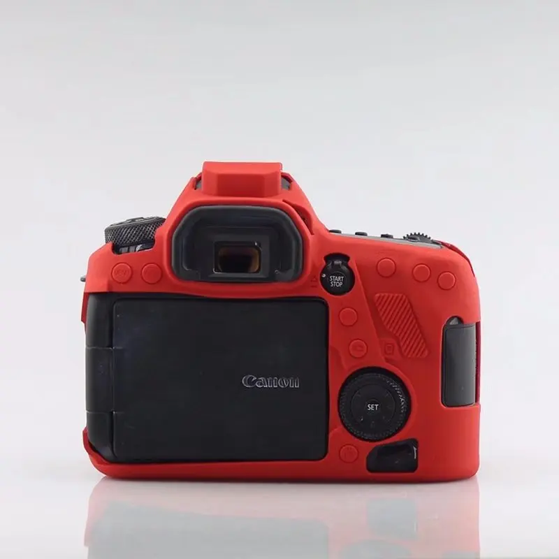 Легкий силиконовый чехол для камеры, защитный чехол для canon 6DII 6D2 6D Mark II, черный, красный, зеленый, желтый цвет