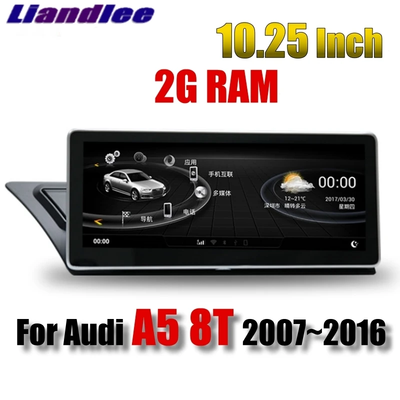 Liandlee Car Multimedia Player NAVI 10.25inch 2G RAM For Audi A5 8T 2007~2016 CarPlay Original Car Radio GPS WIFI MAP Navigation 11