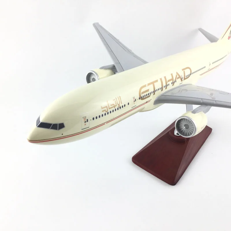45-47 см ETIHAD AIRWAYS 777 металлическая основа и полимерная модель самолета Игрушечная модель самолета самолет подарок на день рождения