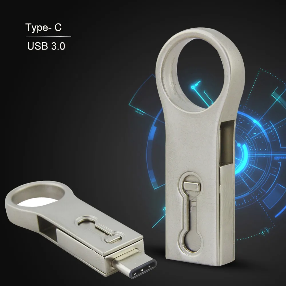 

Smart OTG Type C USB Flash Drive 3.0 Pendrive 16/32/64GB Mini Tablet Smartphone Type-C 3.1 Pen Memory Stick Thumb Double Plug
