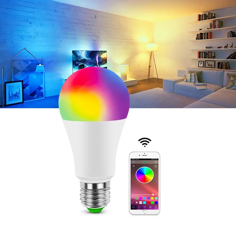 

Wireless Smart Bulb Bluetooth Neon LED Light E27 AC85-265V LED Magic Home Lighting RGB RGBW RGBWW Dimmable Lamp App or IR Remote