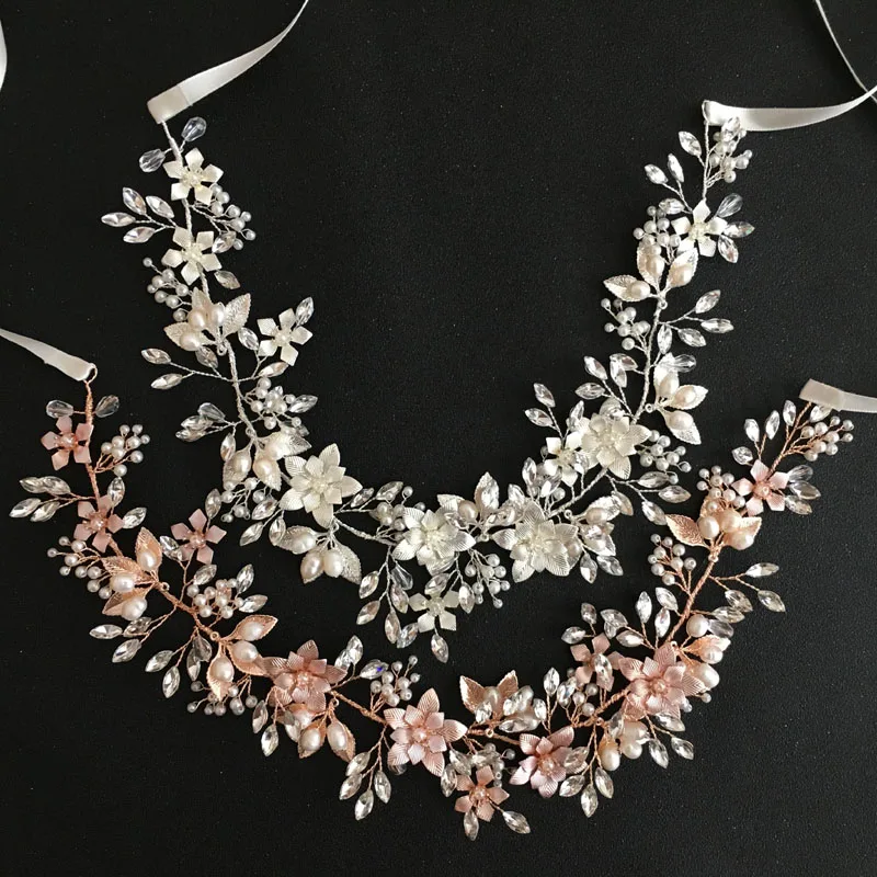 SLBRIDAL Wired Crystal Rhinestones Freshwater Pearls Wedding Hair accessories Hairband Bridal Headband Bridesmaids Jewelry Women цена SLBRIDAL Wired Crystal Rhinestones Freshwater Pearls Wedding Hair accessories Hairband Bridal Headband Bridesmaids Jewelry Women цены онлайн