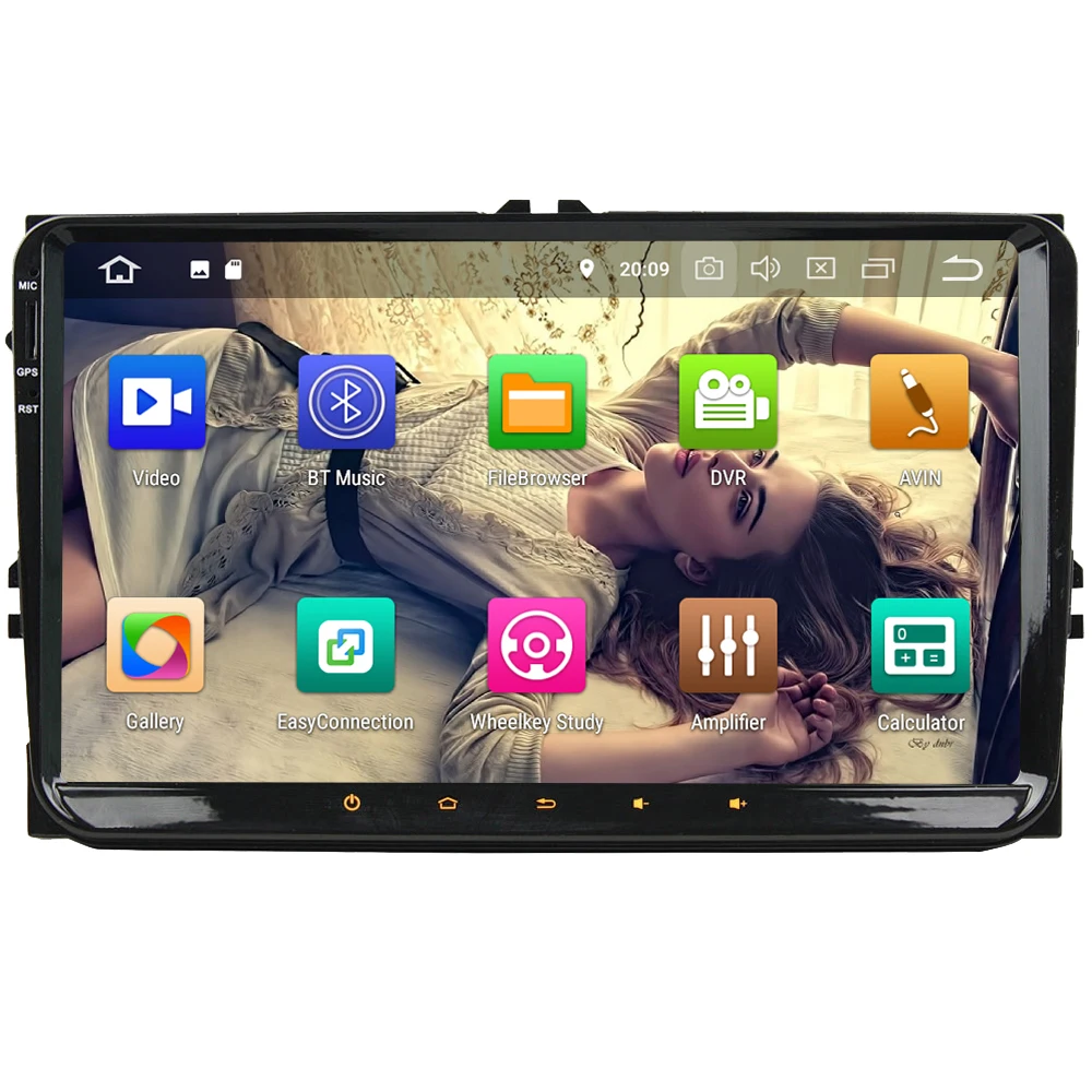 Cheap KLYDE 9" IPS 4G Octa Core Android 8 7 4GB+32GB Car DVD Player Stereo Radio For VW Passat Magotan/Seat Leon Altea Toledo Alhambra 1