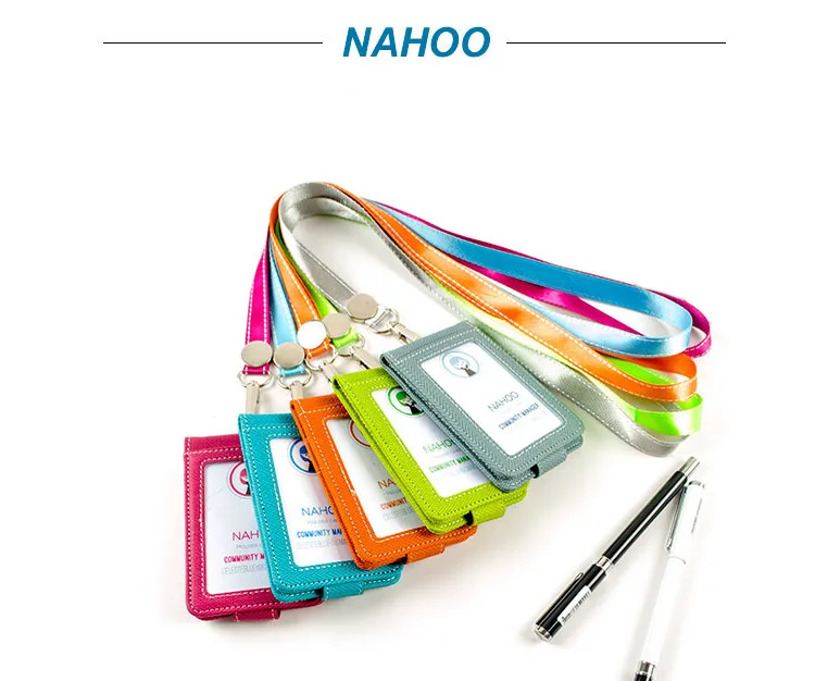 Nahoo Lanyards держатель для Id бейджа чехол с ярлыком для Id карты ремешок с выдвижным шнурком полезный кошелек с шейным ремешком чехол для бизнеса