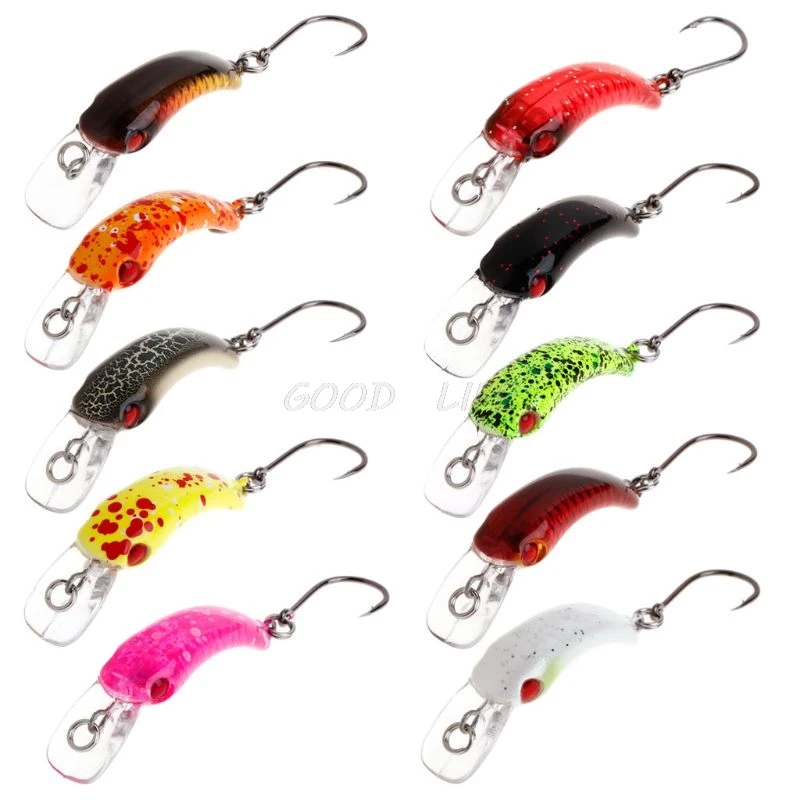 

New Fishing Bait Mini Minnow 3.7cm 1.5g Artificial Hard Lure Sharp Hook Crankbait Wobbler Tackle Trout Freshwater Accessories