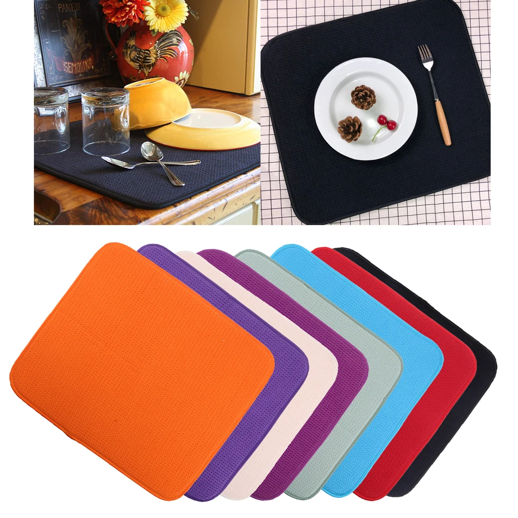 Silicon Dish Drying Mats Kitchen  Mat Drying Dish Microfiber - Dish Mats  Kitchen - Aliexpress