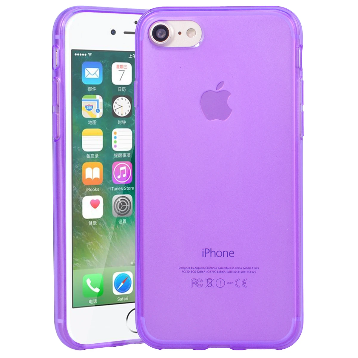 GrandEver Clear Silicone Case For iphone 8 8 Plus Soft Case For Colors