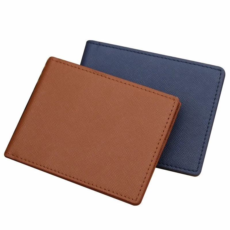 

Men Leather Small Mini Wallets Men Compact Ultra-thin Wallet Handmade Card Holder Clutch Male Clip Wallet Coin Pocket Carteira